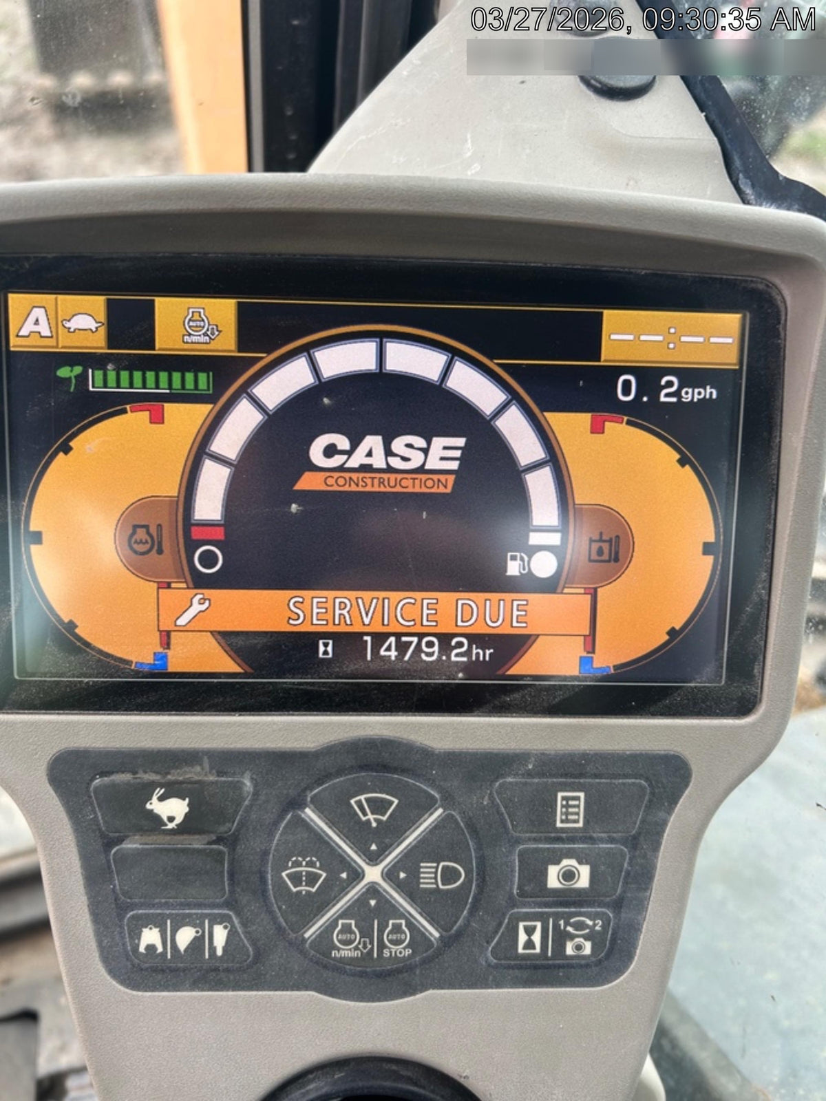 2015 Case CX80C CLOSED CAB, A/C, RUBBER TRACKS PADS, 7'-2" ARM