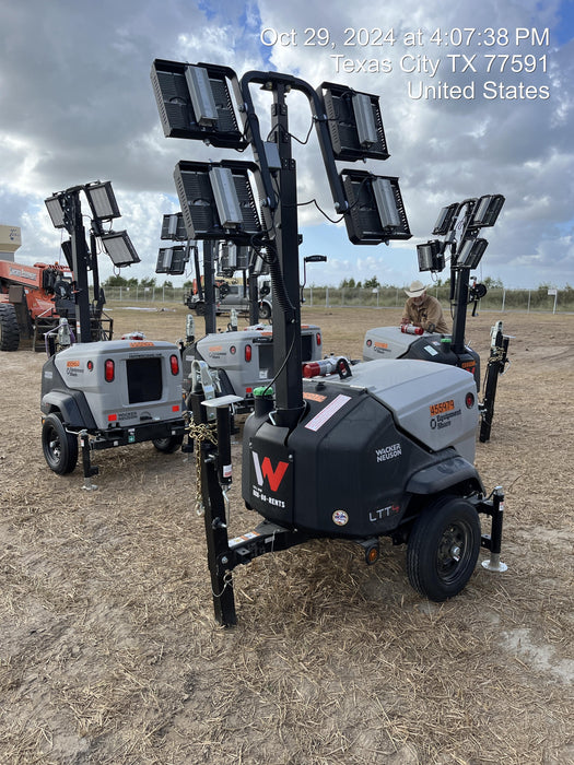 2024 Wacker Neuson LTT4 Diesel, Kohler KDW702, Deep Sea Controller, Auto Start, LED 320W, Bypass Outlet, T3