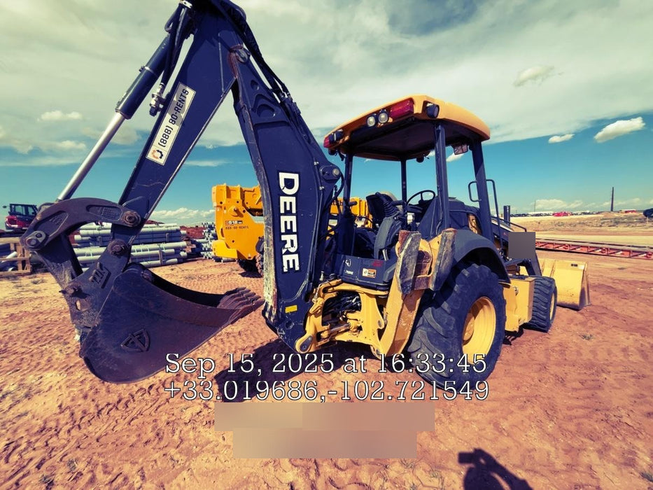 2020 John Deere 310LEP Canopy, 4WD, Standard Stick, Pilot Controls, 2 Way Hydraulics, TAG Manual QC