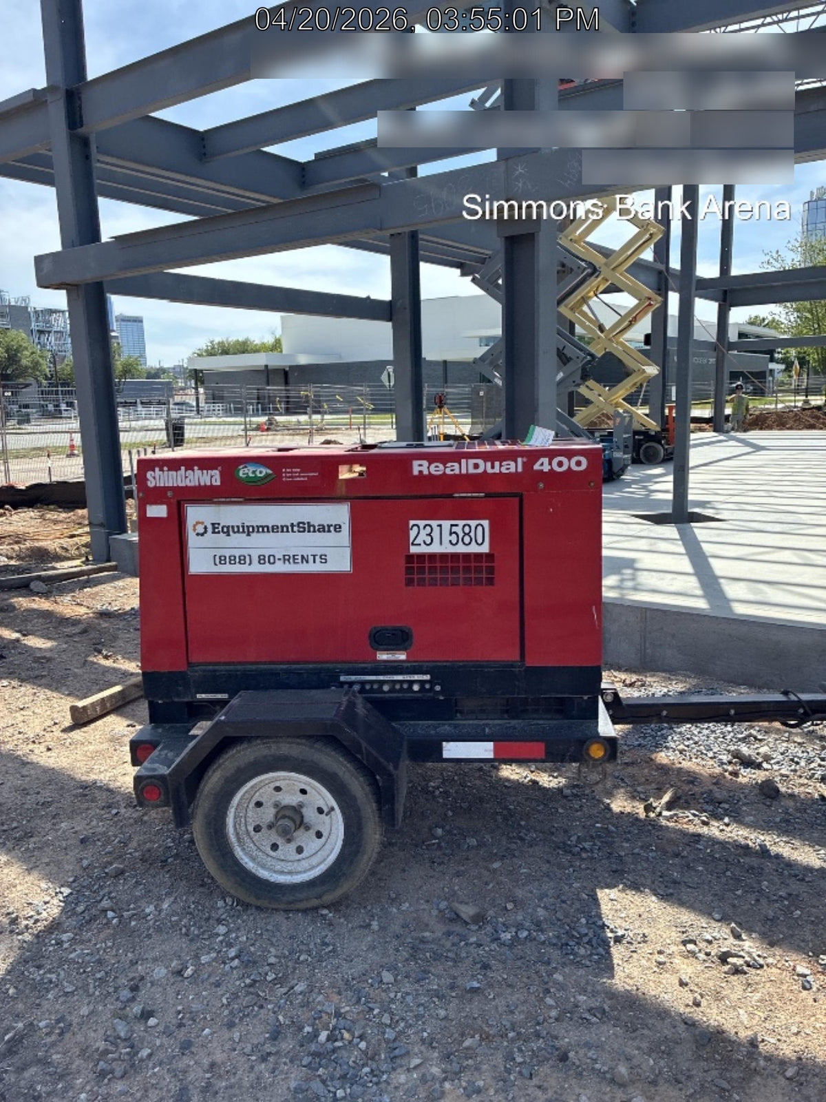 2022 Shindaiwa DGW400MDL Kubota D902 Engine, 23 HP, Dual Op Welder, Wire, Arc, Droop Stick, Tig, and CC Stick Functionality, Simulphase, 3 Phase and 1 Phase Gen Output, Single Axle NB Trlr, Slr Trckl Chrg 12V 12W, Fire Ext