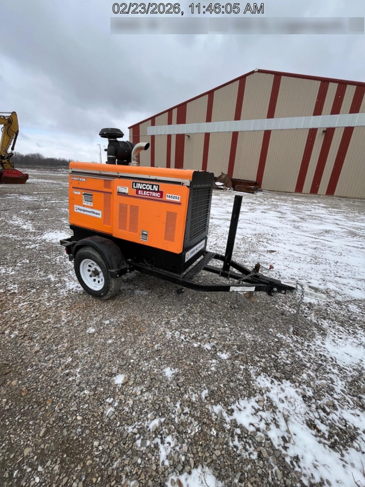 2021 Lincoln Electric Vantage 549X Ready Pak 3, ORANGE (includes trailer, cable rack, fender light kit)