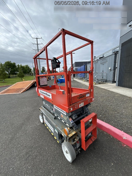 2020 Skyjack SJIII-3219 Solid NM Tires, Half height spring hinged entry gate, Dual Beacons, 800W Inverter