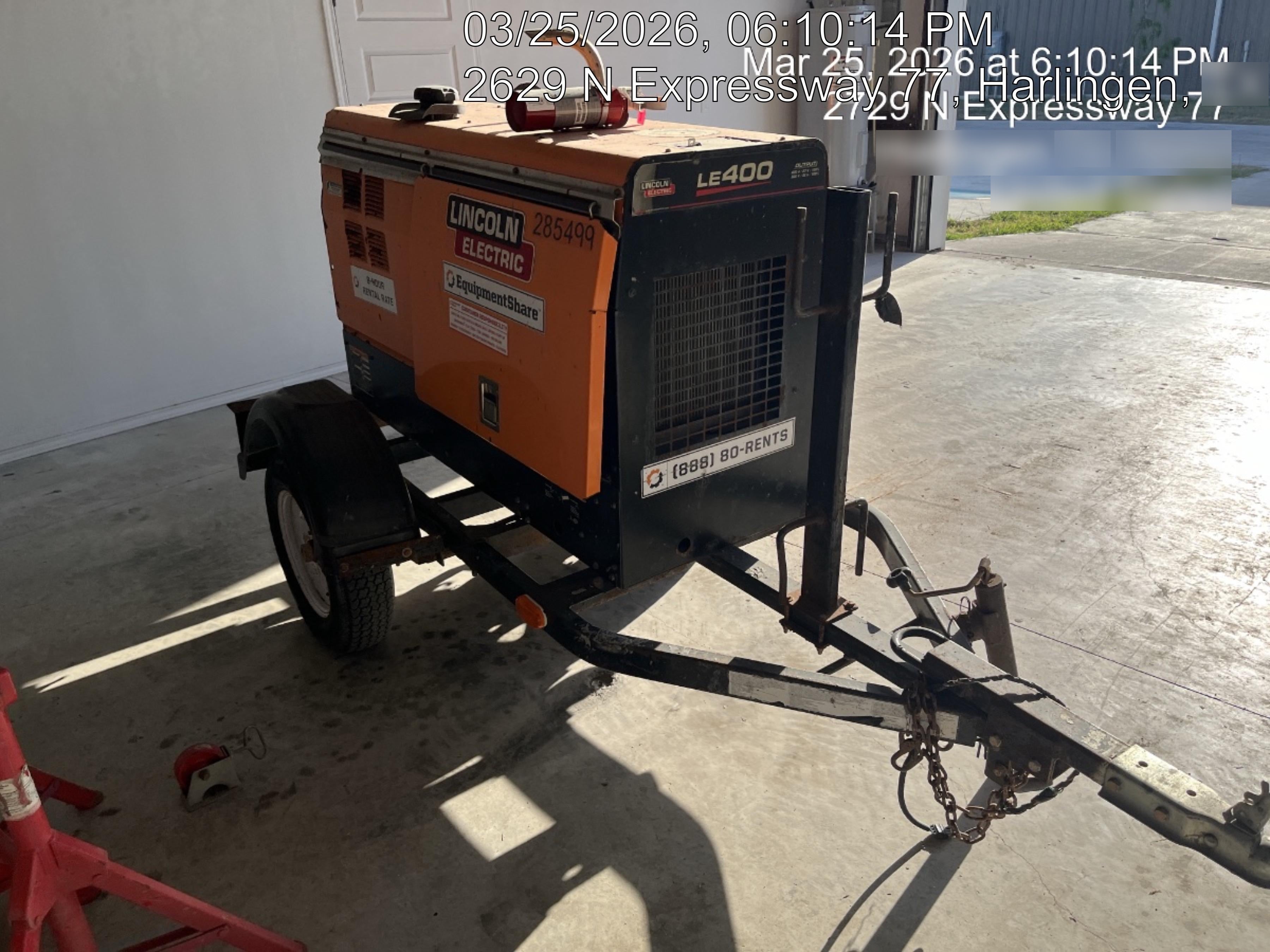 2022 Lincoln Electric LE400 Kubota V1505, Trlr, Cable Rack, Light Kit, ES Decals, T3