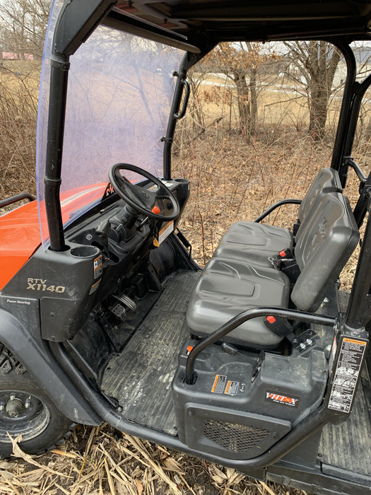 2022 Kubota RTV-X1140W-H Plastic Canopy, Windshield Acrylic Clear, LED Strobe Light, Wire Harness Kit, Back up Alarm