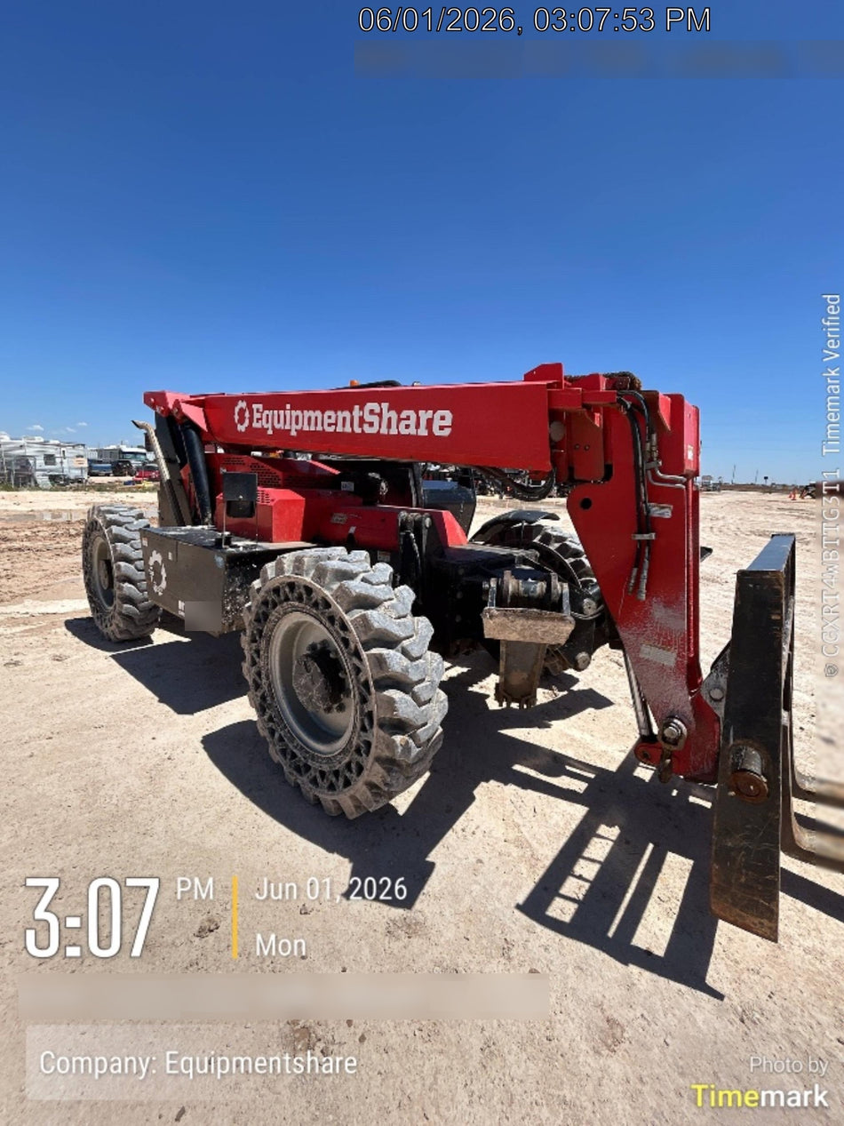 2019 Manitou MTA12042 Canopy, 120 HP , Solid Tires, Work Lights, Lift Hook, Auxiliary Hydraulics w/66" Carriage and 60" Forks