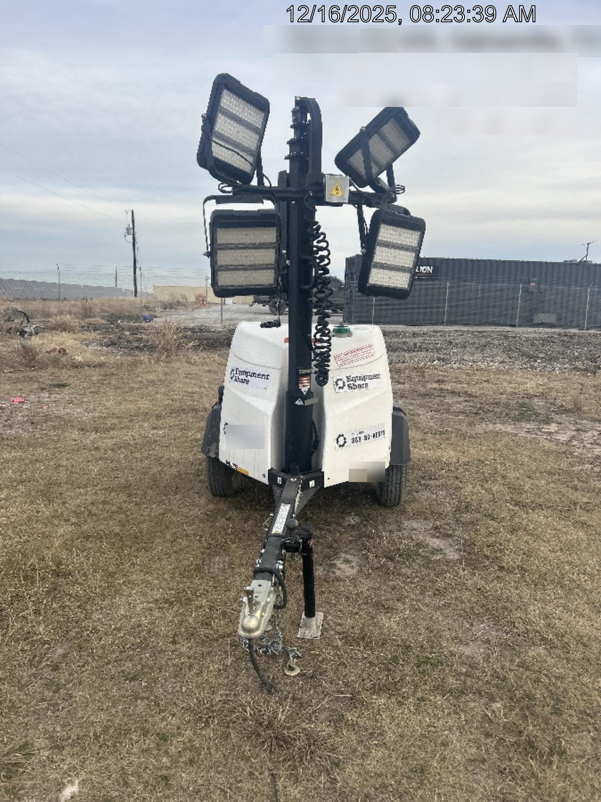 2024 Generac MLT2 Diesel, Flex Switch 120V Input, Powerzone Controller, 
(4) 320W LED Lights, 4kW Generator, 39.9 Gal Fuel Tank, 2" Ball, T3