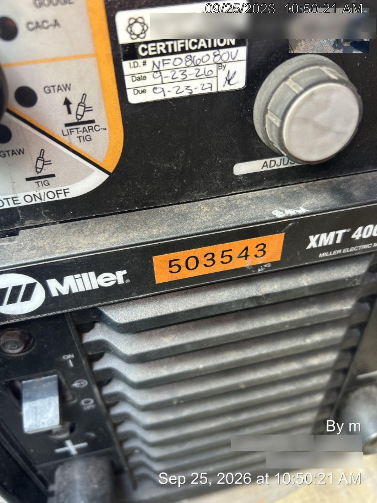 2025 MILLER ELECTRIC XMT 400