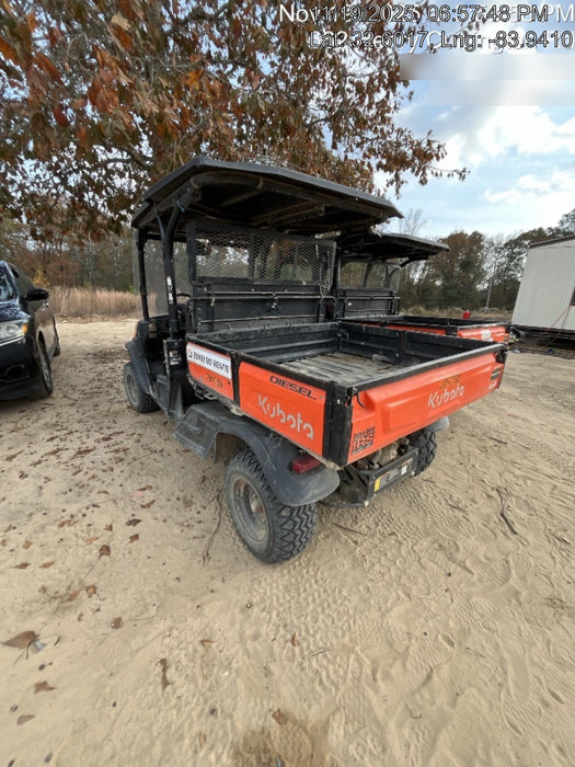 2021 Kubota RTV-X1140W-H Plastic Canopy, Windshield Acrylic Clear, LED Strobe Light, Wire Harness Kit, Back up Alarm