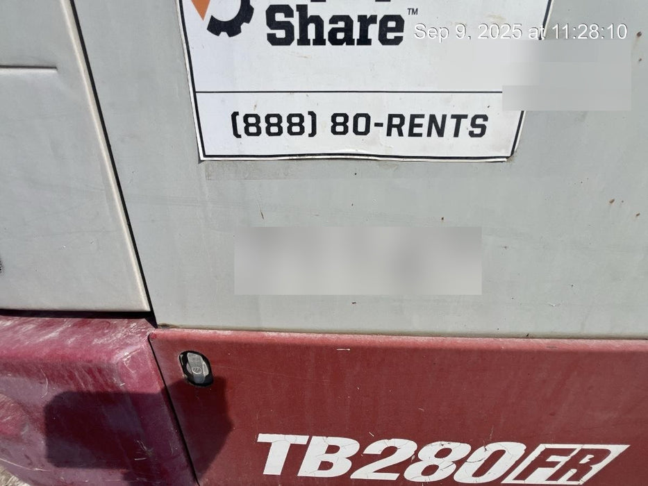 2016 TAKEUCHI TB280FR