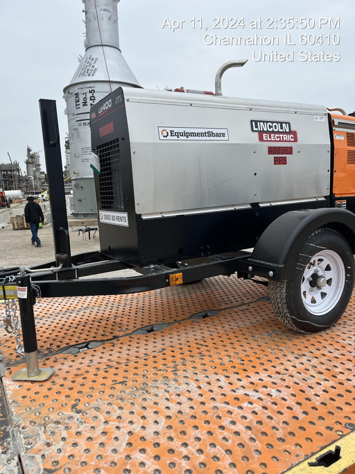 2024 Lincoln Electric LE400 Kubota V1505, Trlr, Cable Rack, Light Kit, ES Decals, T3