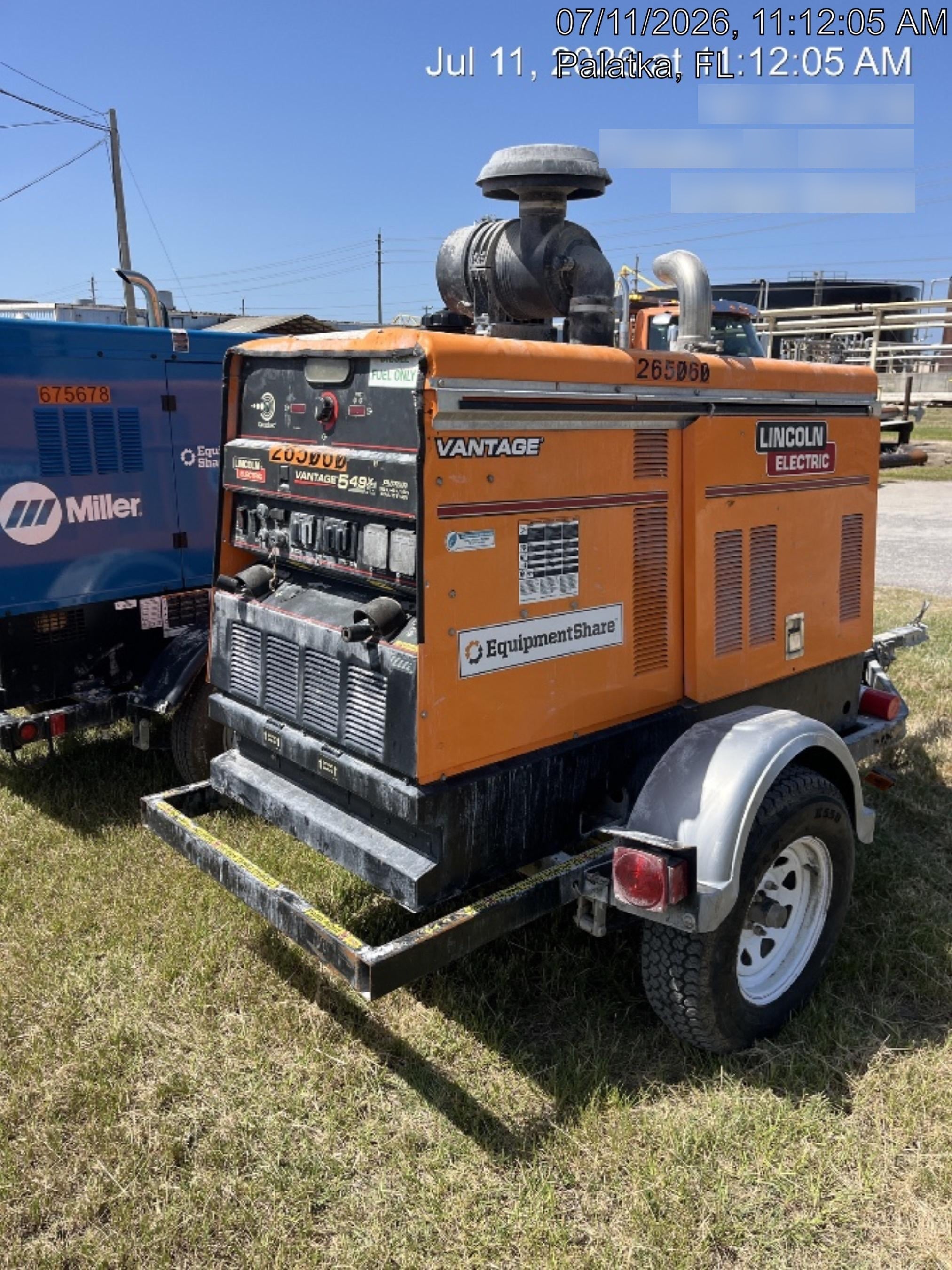 2022 Lincoln Electric Vantage 549X Crosslink Technology, Trailer Mounted, ES Decals, T3