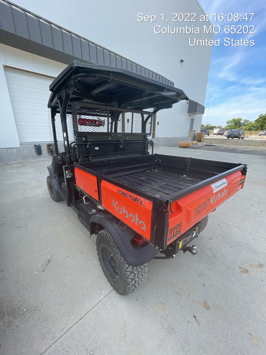 2022 Kubota RTV-X1140W-H Plastic Canopy, Windshield Acrylic Clear, LED Strobe Light, Wire Harness Kit, Back up Alarm