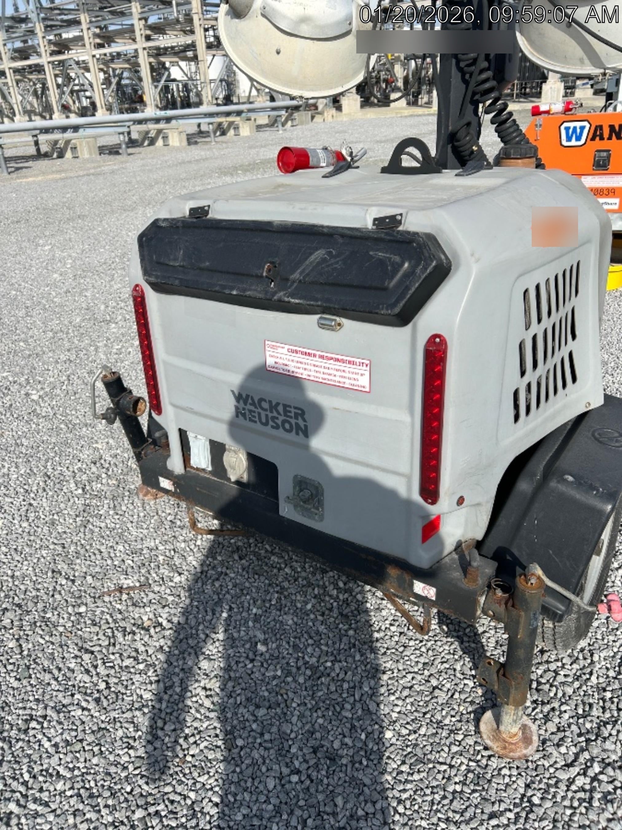 2019 Wacker Neuson LTV6K-MH Power mast, 1100W MH, Fuel Sensors, Wiring Harness