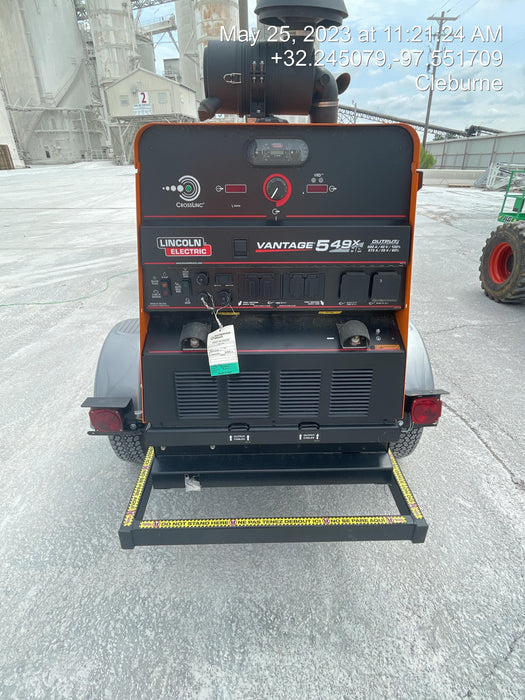 2022 Lincoln Electric Vantage 549X Crosslink Technology, Trailer Mounted, ES Decals, T3