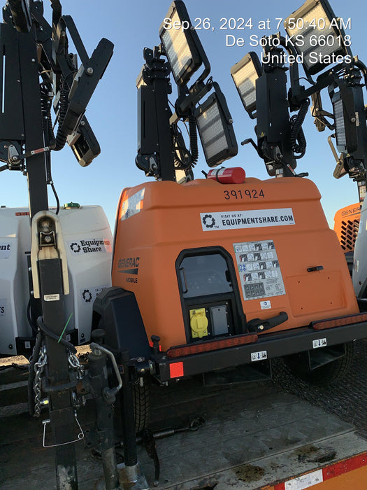 2024 Generac MLT2 Diesel, Flex Switch 120V Input, Powerzone Controller, 
(4) 320W LED Lights, 4kW Generator, 39.9 Gal Fuel Tank, 2" Ball, T3