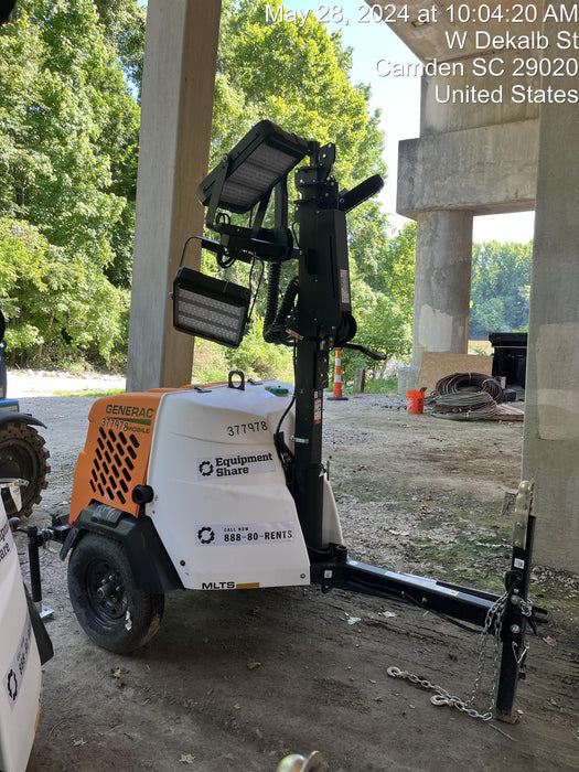 2023 Generac MLT2 Diesel, Flex Switch 120V Input, Powerzone Controller, 
(4) 320W LED Lights, 4kW Generator, 39.9 Gal Fuel Tank, 2" Ball, T3