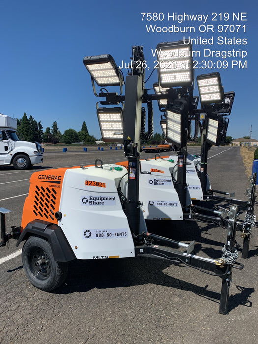 2023 Generac MLT2 Diesel, Flex Switch 120V Input, Powerzone Controller, (4) 320W LED Lights, 4kW Generator, 39.9 Gal Fuel Tank, 2" Ball, T3