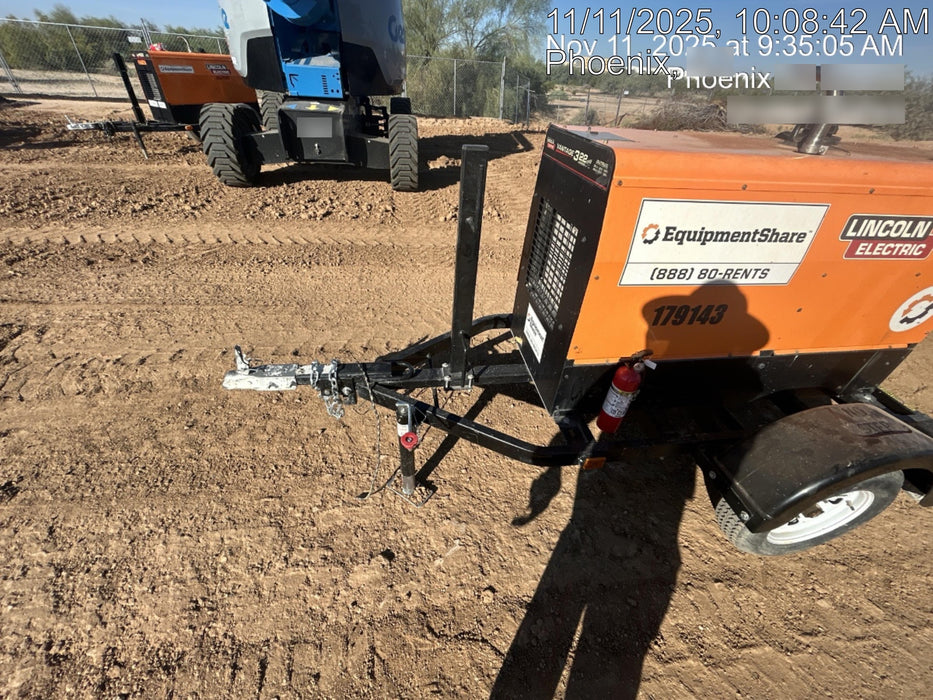 2021 Lincoln Electric Vantage 322 Vantage 322 Ready Pak 3 w/ Decals, ORANGE (includes trailer, cable rack, fender light kit) NO Telematics