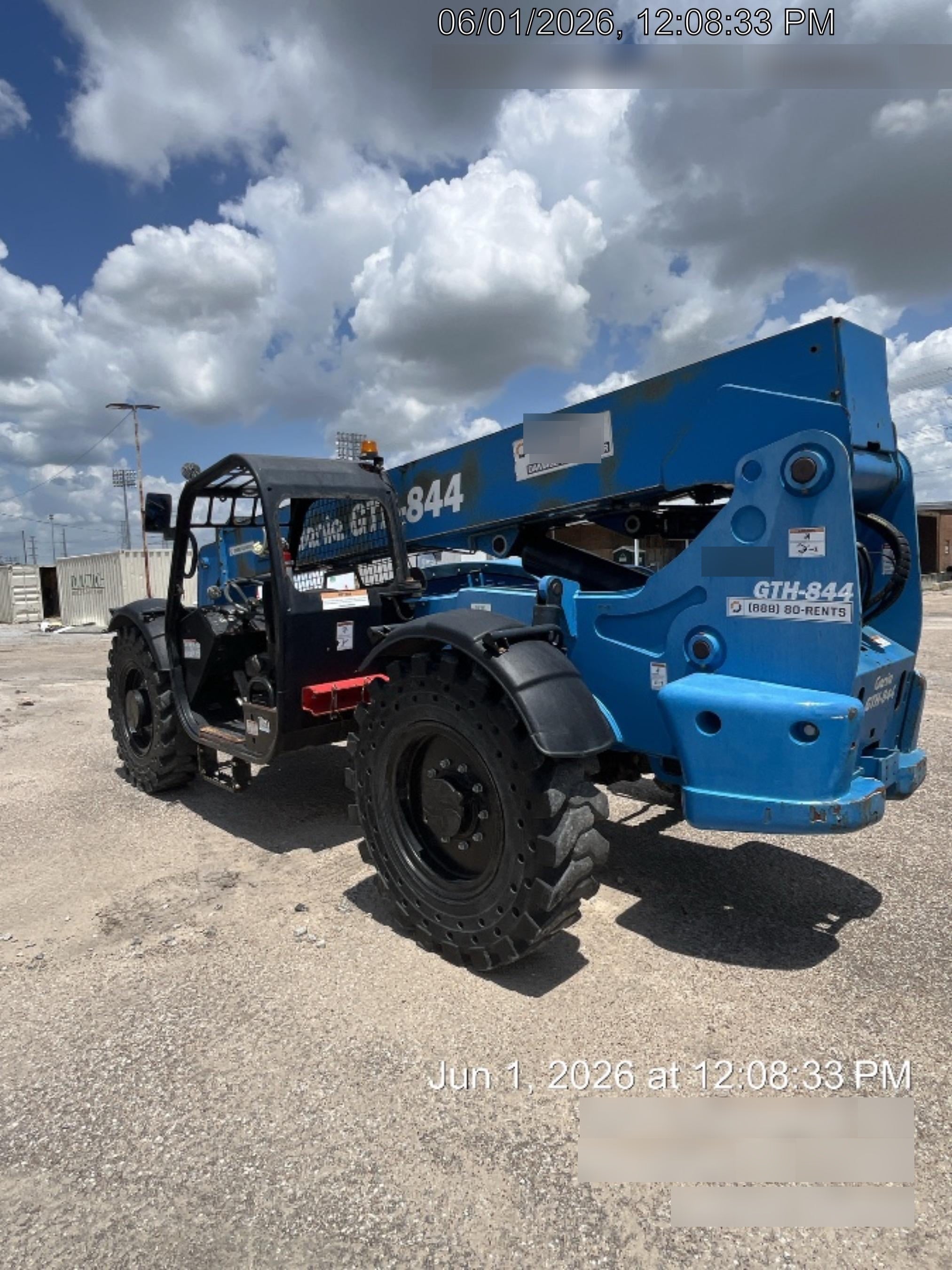 2018 Genie GTH-844 Genie GTH-844 w/ROPS, Work Lights, Solid Tires, RH Cab Mesh, Beacon, 60" Carriage and Forks