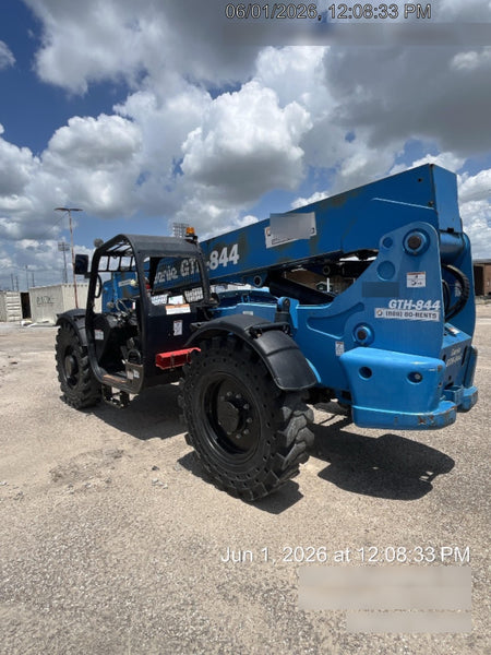2018 Genie GTH-844 Genie GTH-844 w/ROPS, Work Lights, Solid Tires, RH Cab Mesh, Beacon, 60" Carriage and Forks
