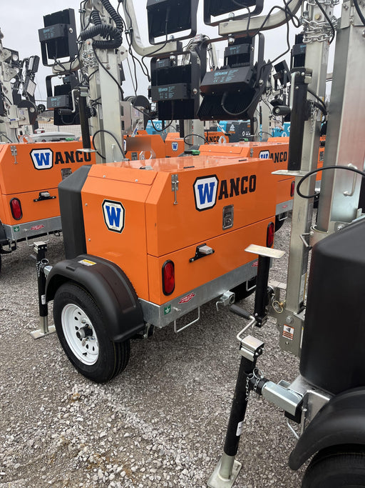 2025 Wanco WLTT-4MM4K Diesel, Mitsubishi L2E, 9.0HP @1800 rpm, Deep Sea Controller, Shore Power Plug, Auto Start, (4) 350W LED Floodlights, 4kW Generator, 60 Gal Fuel Tank, 2" Ball, T3