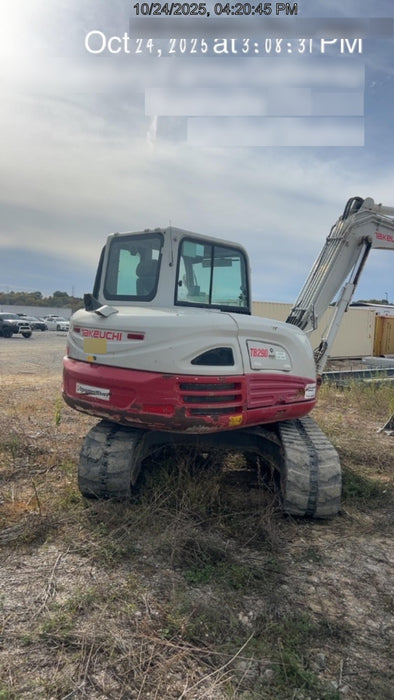 2019 Takeuchi TB290 Cab/Heat/AC Rubber tracks, Dozer blade, Travel alarm, Auxiliary hydraulics w/Manual QC, Hydraulic thumb, 18", 24", and 36" Buckets