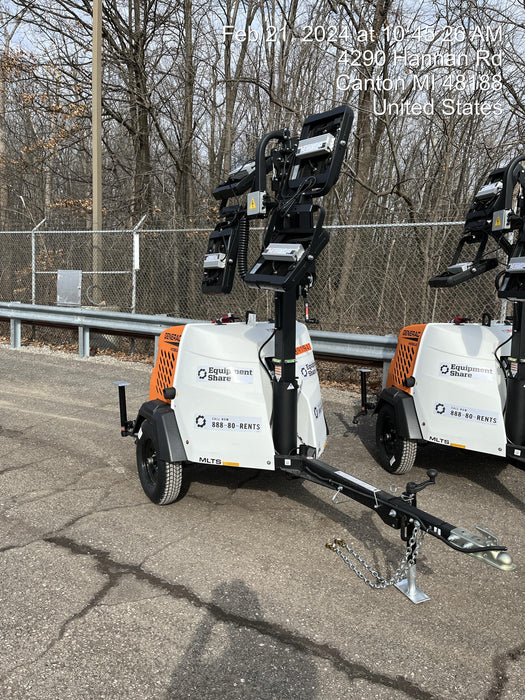 2024 Generac MLT2 Diesel, Flex Switch 120V Input, Powerzone Controller, 
(4) 320W LED Lights, 4kW Generator, 39.9 Gal Fuel Tank, 2" Ball, T3