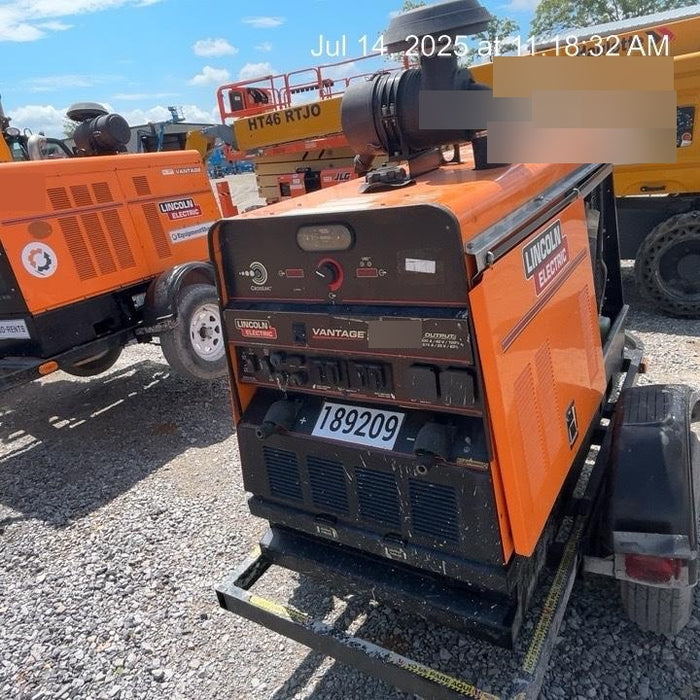 2021 Lincoln Electric Vantage 549X Ready Pak 3, ORANGE (includes trailer, cable rack, fender light kit)