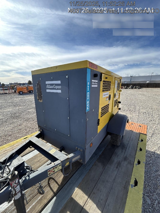 2020 ATLAS COPCO PAS 100 HF CS Enclosed