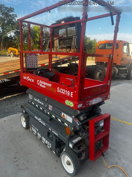 2024 Skyjack SJ3219 Electric Drive, Sld NM Tires, DBcns, RFRails, Power to Platform, T3 + Access Control