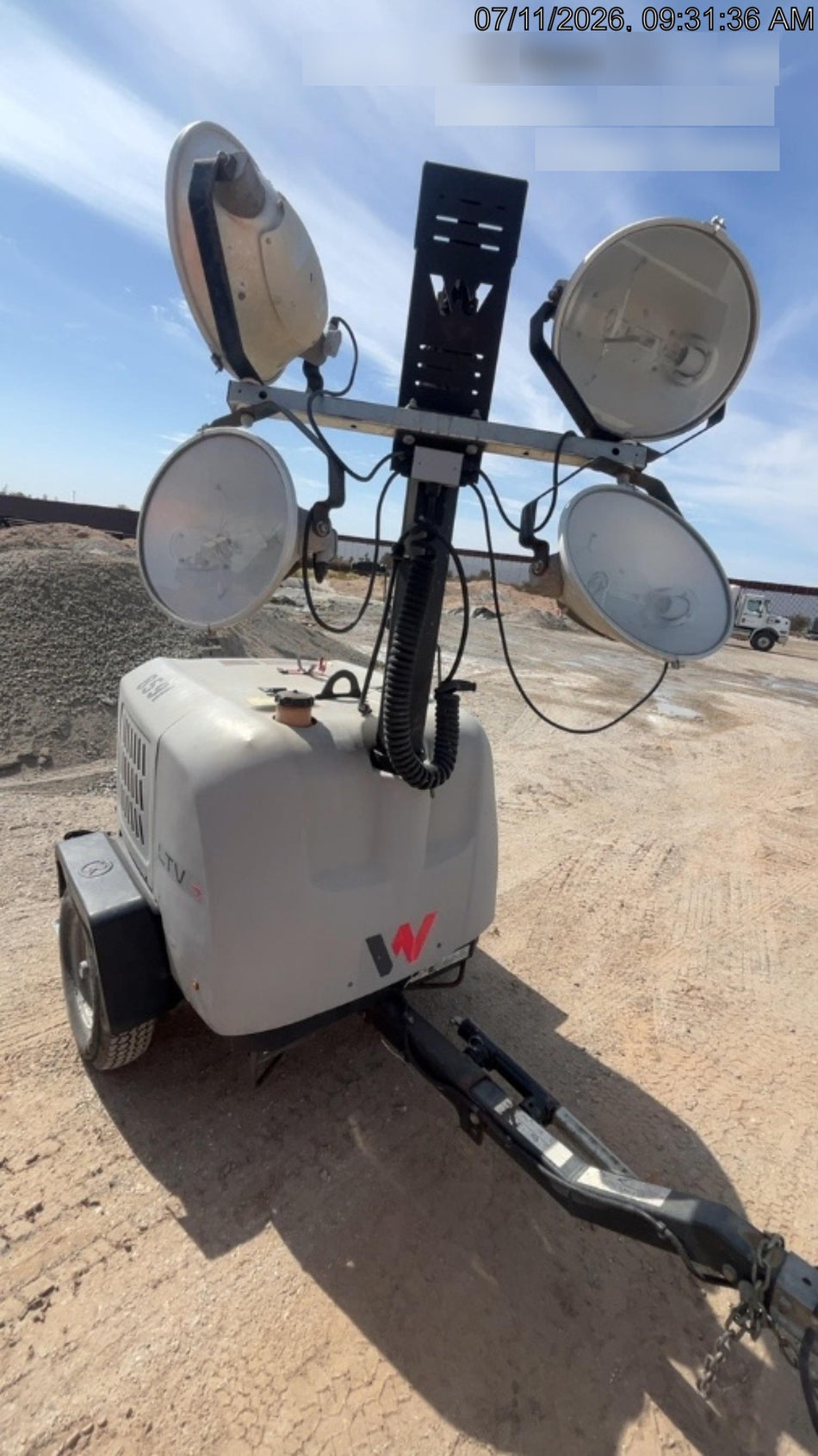 2018 Wacker Neuson LTV6L-MH Wacker Neuson LTV6L Towable Light Tower