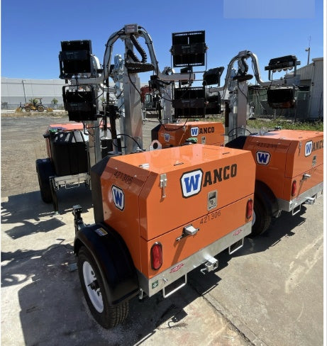 2024 Wanco WLTT-4MM4K Diesel, Deep Sea Controller, Shore Power Plug, Auto Start, (4) 350W LED Floodlights, 4kW Generator, 60 Gal Fuel Tank, 2" Ball, T3