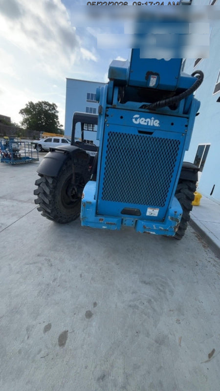 2018 Genie GTH-1056 Genie GTH-1056 w/Open ROPS, Solid Tires, Work Light/Beacon, 60" Carriage and Forks