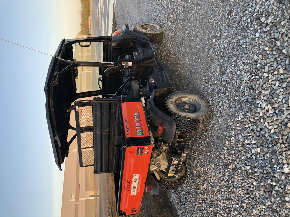 Kubota RTV-X1140W-H 4wd Utility Cart, LED Strobe, Windshield Tempered Glass, Pastic Canopy, Wire Harness Kit, Backup Alarm