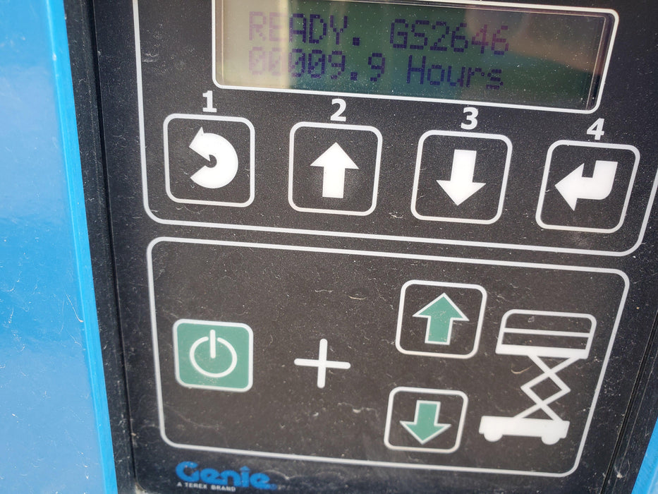 2019 Genie GS-2646 folding rails with full height swing gate