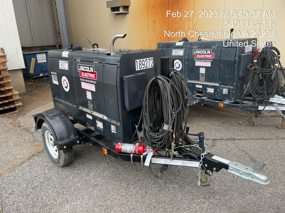 2021 Lincoln Electric Dual Maverick 200/200X Ready Pak 3, Includes Trailer, Cable Rack, Fender Light Kit