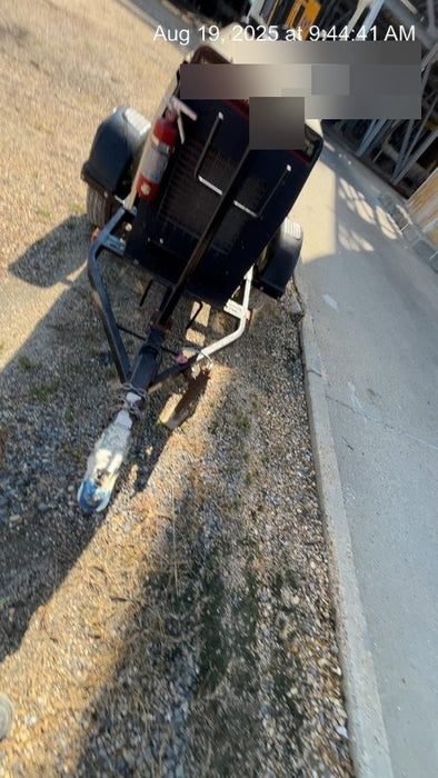 2019 Lincoln Electric Vantage 322 Welder Ready-Pak 3, Two wheel trailer, Fender and Light kit, Cable Rack