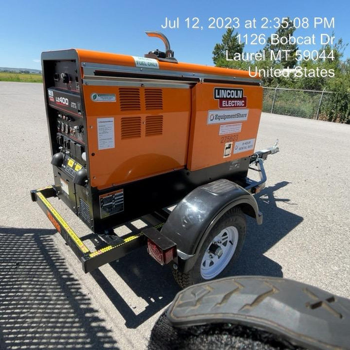 2022 Lincoln Electric LE400 Kubota V1505, Trlr, Cable Rack, Light Kit, ES Decals, T3