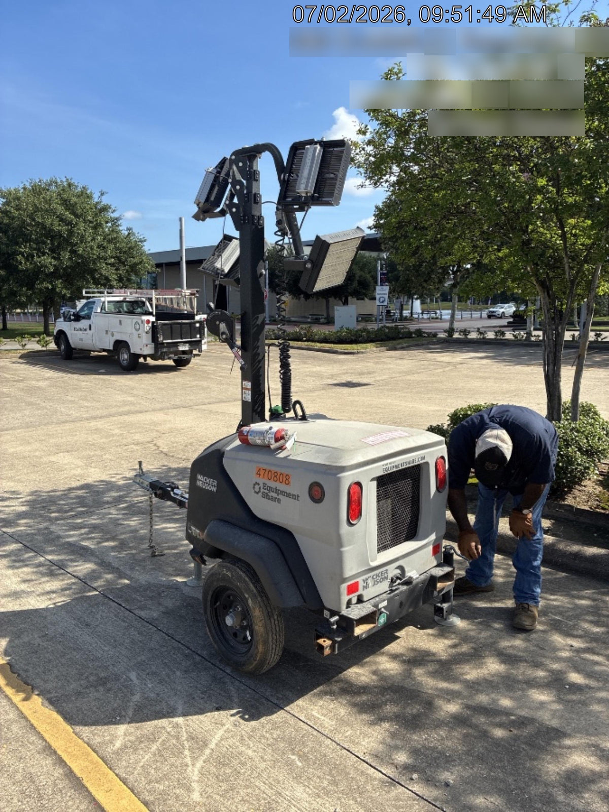 2024 Wacker Neuson LTT4 Diesel, Kohler KDW702, Deep Sea Controller, Auto Start, LED 320W, Bypass Outlet, T3