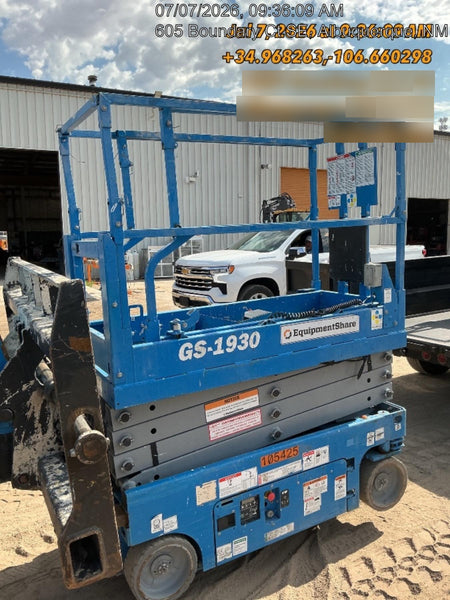 2020 Genie GS-1930 Solid Non Marking Tires, Beacon, Folding rails with half height swing gate