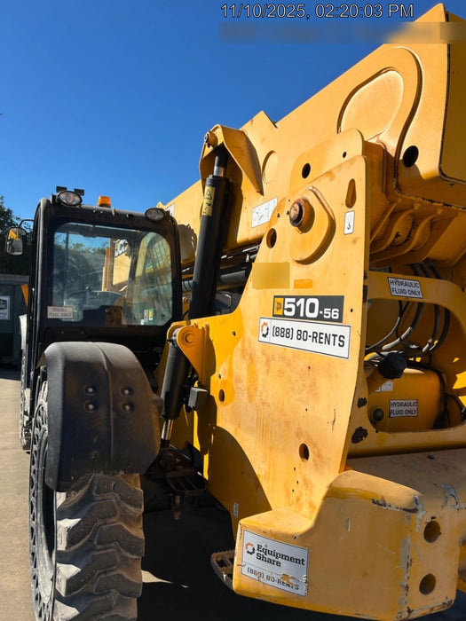 2019 JCB 510-56 JCB 510-56 74 HP w/Open ROPS, Beacon, Aux Hydraulics, Worklights, Solid Tires