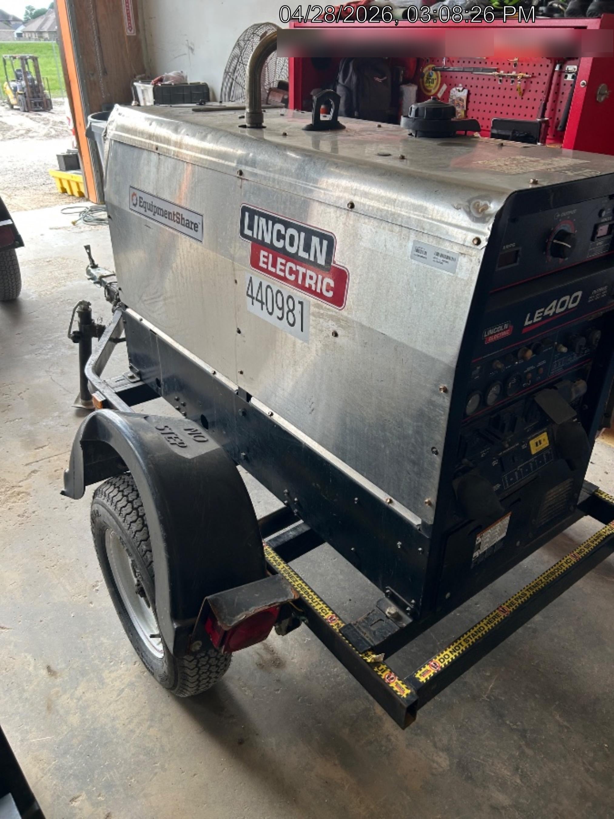 2024 Lincoln Electric LE400 Kubota V1505, Trlr, Cable Rack, Light Kit, ES Decals, T3