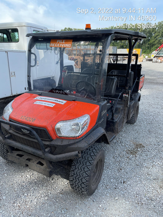 2022 Kubota RTV-X1140W-H Plastic Canopy, Windshield Acrylic Clear, LED Strobe Light, Wire Harness Kit, Back up Alarm