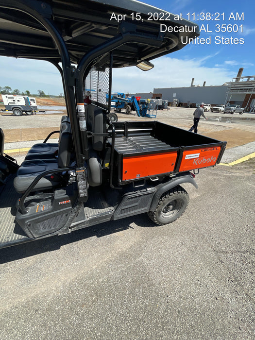 2022 Kubota RTV-X1140W-H Plastic Canopy, Windshield Acrylic Clear, LED Strobe Light, Wire Harness Kit, Back up Alarm