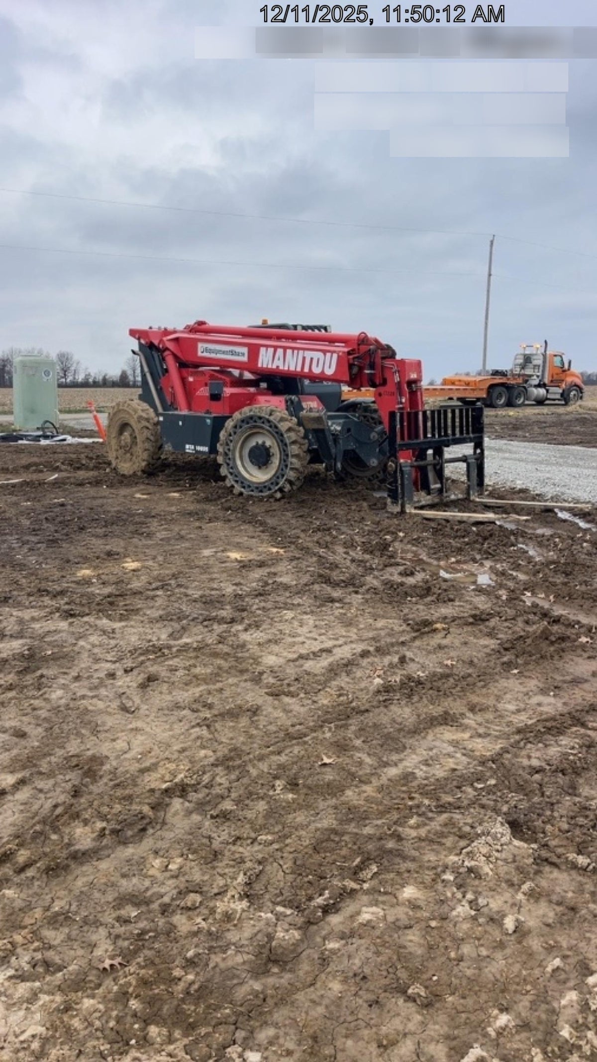 2019 Manitou MTA10055 Manitou MTA10055 - 120 HP T4, Canopy, Worklights/Strobe, Beacon, 66" Carriage, 60" Forks, Solid Tires, Lift Hook, Aux Hydraulics