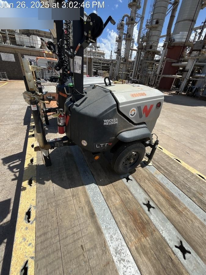 2024 Wacker Neuson LTT4 Diesel, Kohler KDW702, Deep Sea Controller, Auto Start, LED 320W, Bypass Outlet, T3