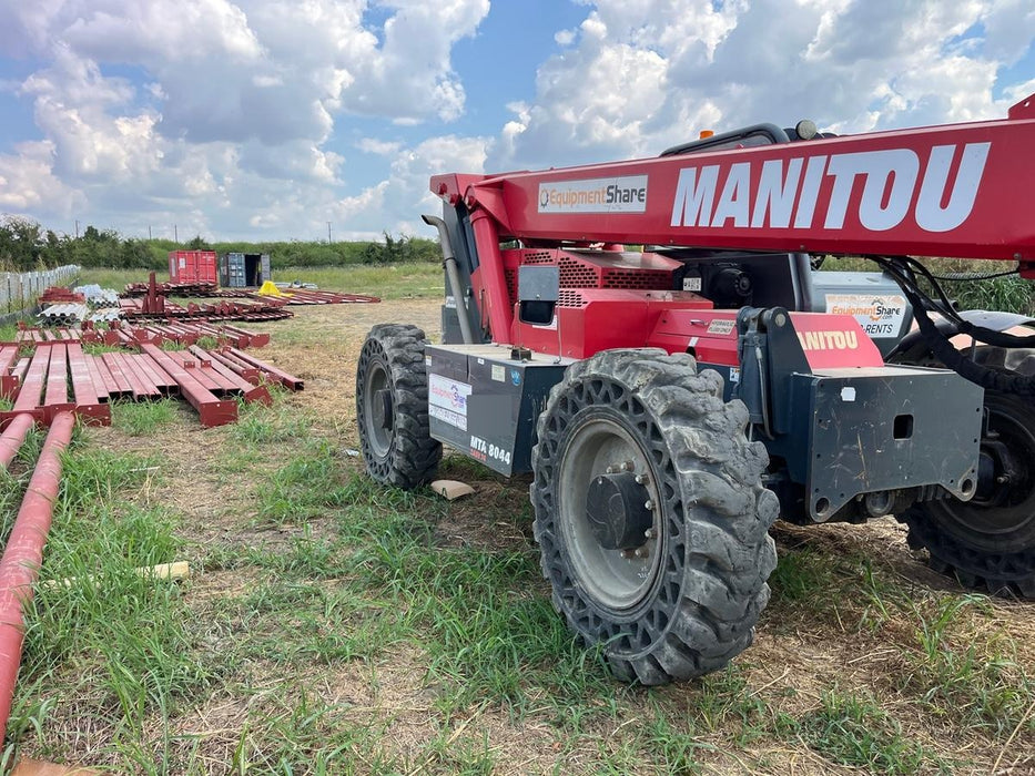 2018 Manitou MTA8044 MTA 8044 - 74 HP T4, Canopy, Worklights/Strobe, Beacon, 66" Carriage, 48" Forks, Solid Tires, Lift Hook, Aux Hydraulics
