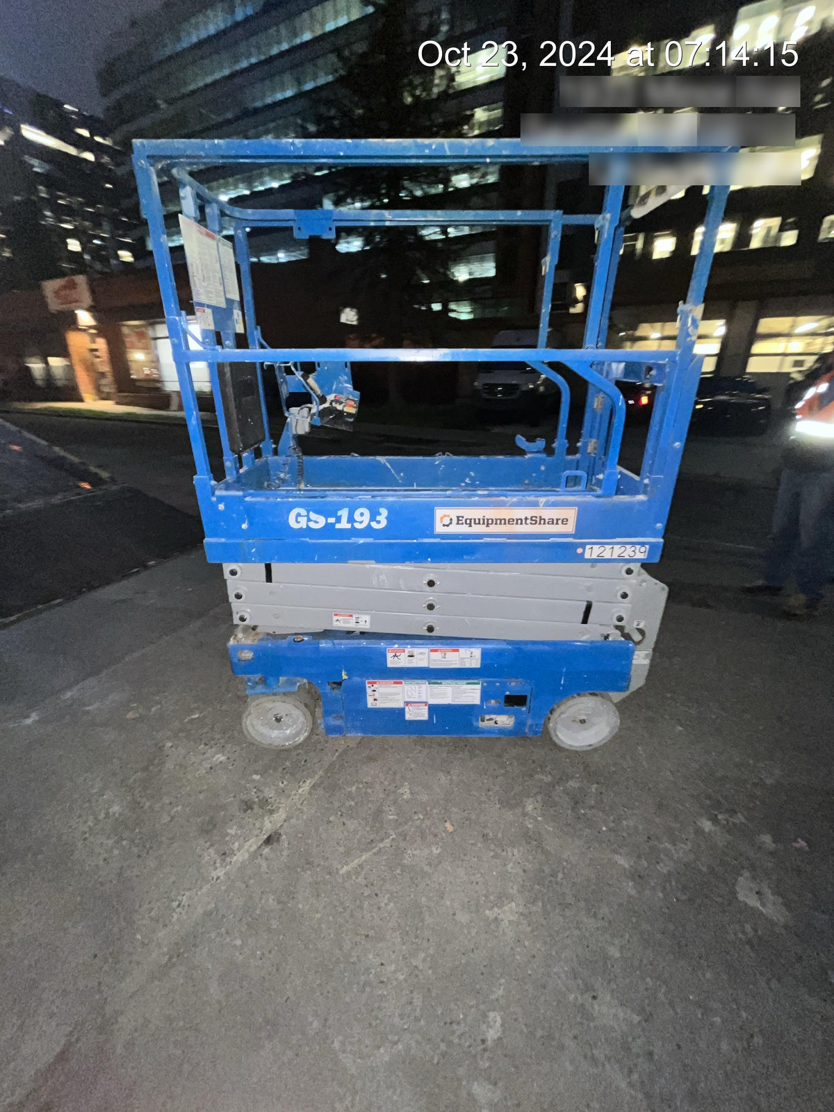 2020 Genie GS-1930 Solid Non Marking Tires, Beacon, Folding rails with half height swing gate, Telematics