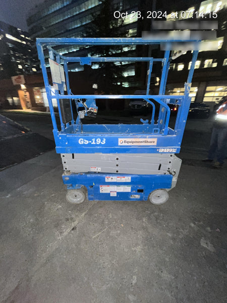 2020 Genie GS-1930 Solid Non Marking Tires, Beacon, Folding rails with half height swing gate, Telematics
