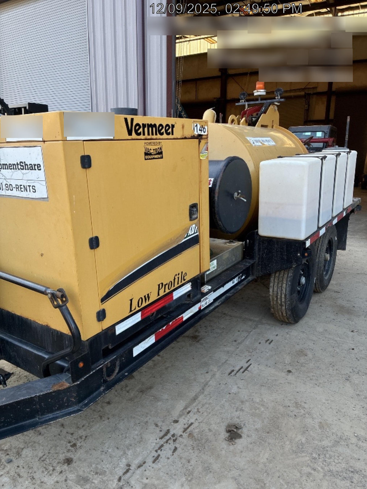 2019 Vac-Tron LP573XDT 24Hp Kohler Diesel, 500 Gal Debris Tank, 500 CFM Vacuum Pump, x2 100 Gal Water Tanks